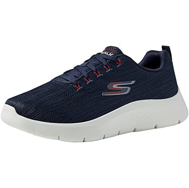 Skechers Go Walk Flex - Quota Herren Turnschuhe, Navy Textile Red Trim, 41 EU im Sale